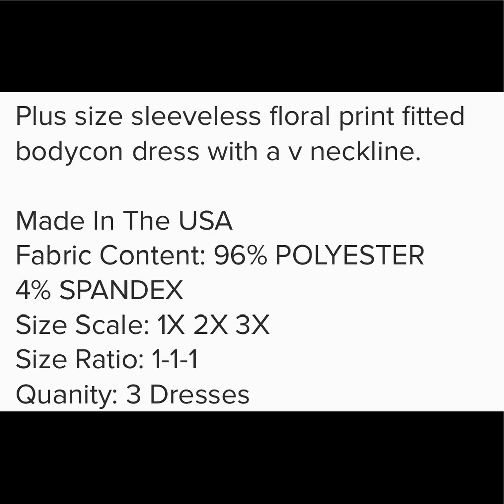 🌺 BODY CON PLUS SIZE DRESS - Picture 5 of 5